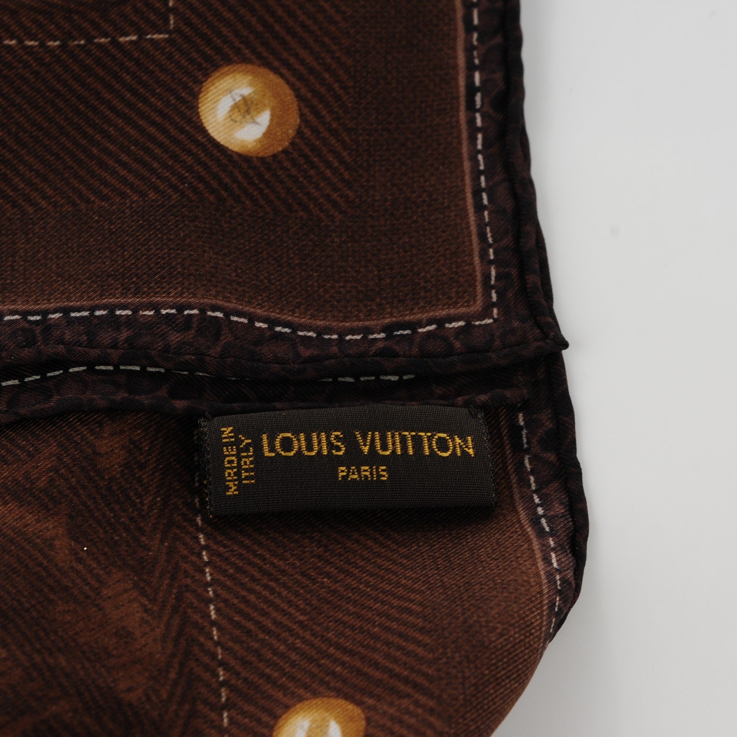 Louis Vuitton Silk Monogram New Denim Bandana Scarf Ebene 3 of 6