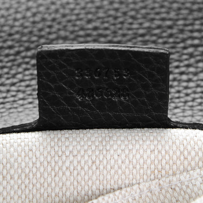 Gucci Pebbled Calfskin Medium Soho Clutch Black 7 of 7