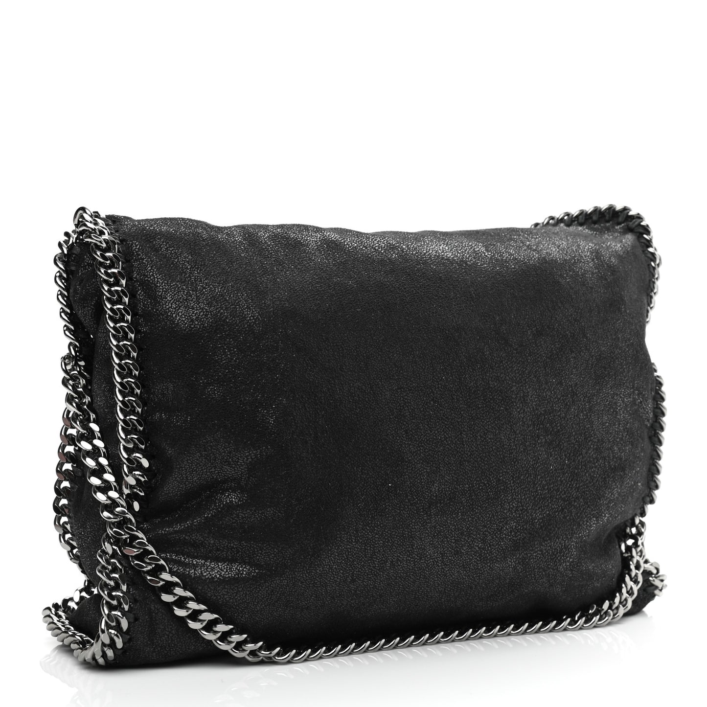 Shaggy Deer Falabella Fold Over Tote Black