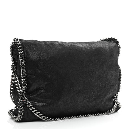 Stella McCartney Shaggy Deer Falabella Fold Over Tote Black 3 of 11