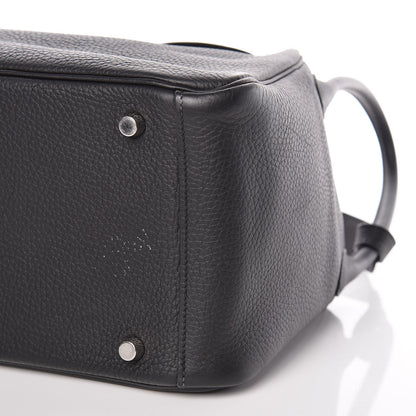 Hermes Taurillon Clemence Lindy 30 Black 12 of 16