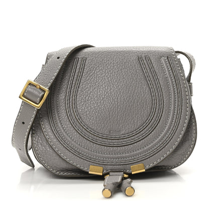 Chloe Calfskin Mini Marcie Round Crossbody Bag  Cashmere Grey 1 of 10