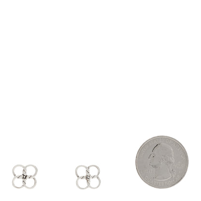 Tiffany Sterling Silver Elsa Peretti Quadrifoglio Earrings 2 of 4