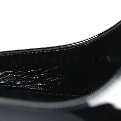 Saint Laurent Patent Opyum 110 Slingback Pumps 37.5 Black 9 of 10