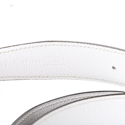 Hermes Swift Epsom 32mm Belt Strap 90 Etoupe White 3 of 5