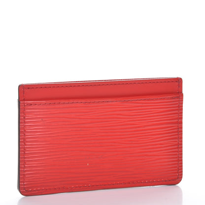 Louis Vuitton Epi Card Holder Coquelicot 3 of 7