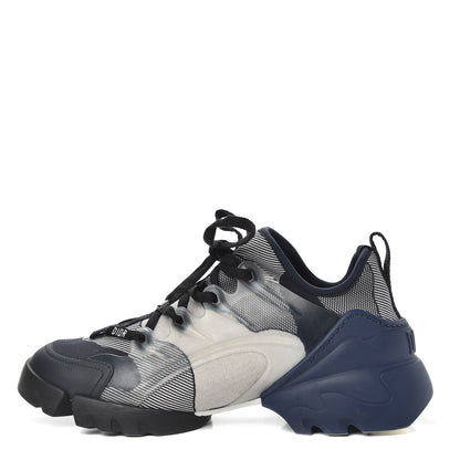 Christian Dior Neoprene Rubber Womens D-Connect Sneakers 38 Blue Black 1 of 7