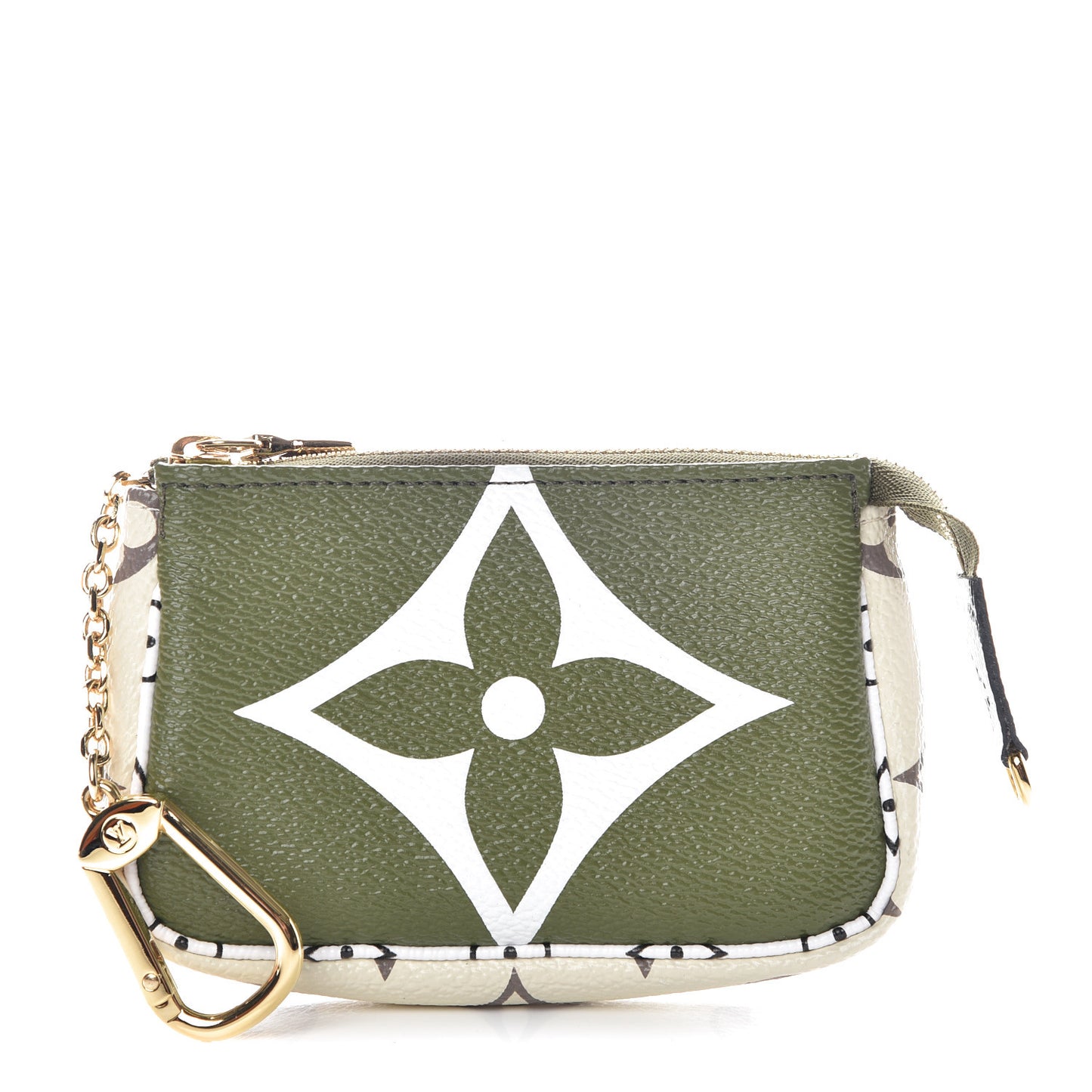 Monogram Giant Micro Pochette Accessories Kaki White
