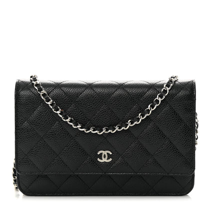 Chanel Caviar Quilted Wallet on Chain WOC Black 1 of 12
