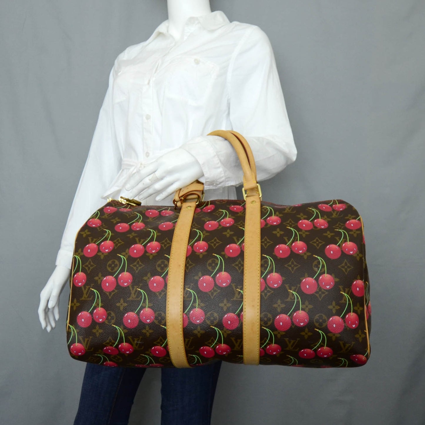 Monogram Cerises Keepall 45