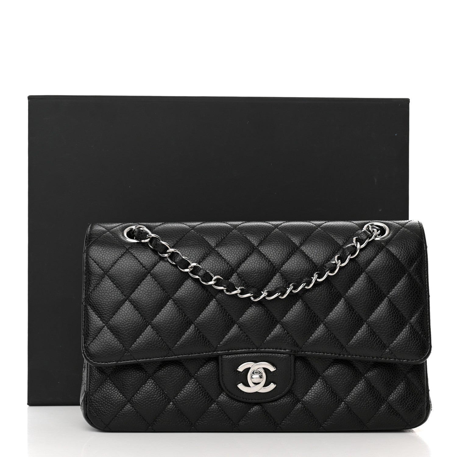 Chanel Caviar Quilted Medium Double Flap Black 16 of 16