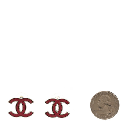 Chanel Lambskin CC Earrings Pink 2 of 4
