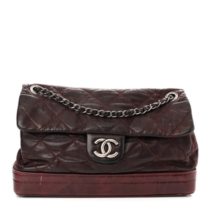 Chanel Iridescent Calfskin Quilted VIP Flap Bordeaux 1 of 10