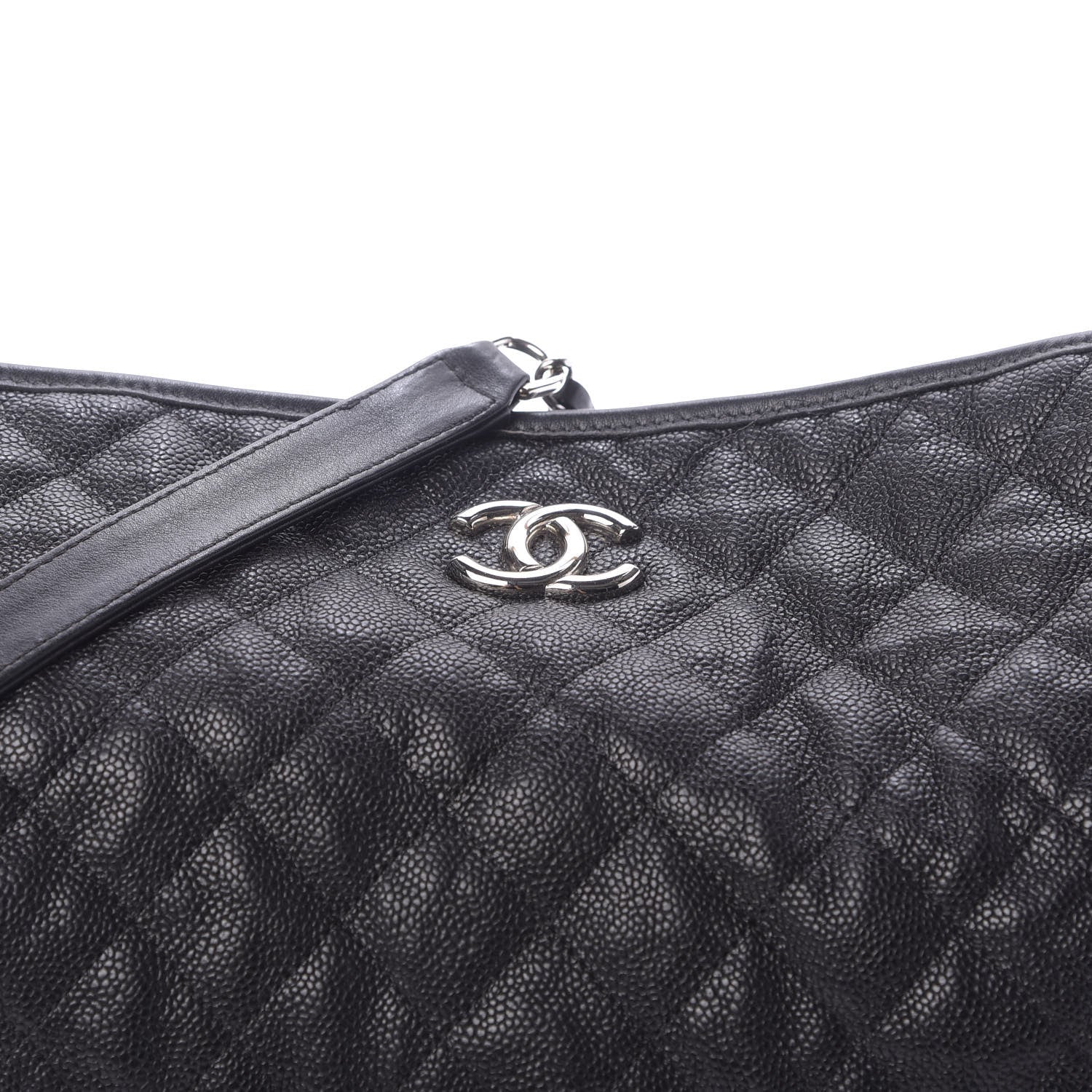 Chanel Caviar Quilted French Riviera Hobo Black 12 of 13