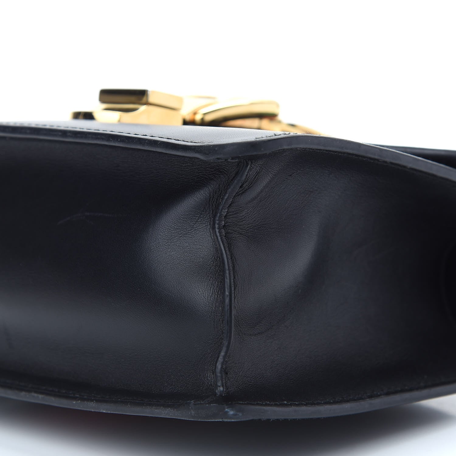 Gucci Calfskin Mini Sylvie Top Handle Bag Black 9 of 9