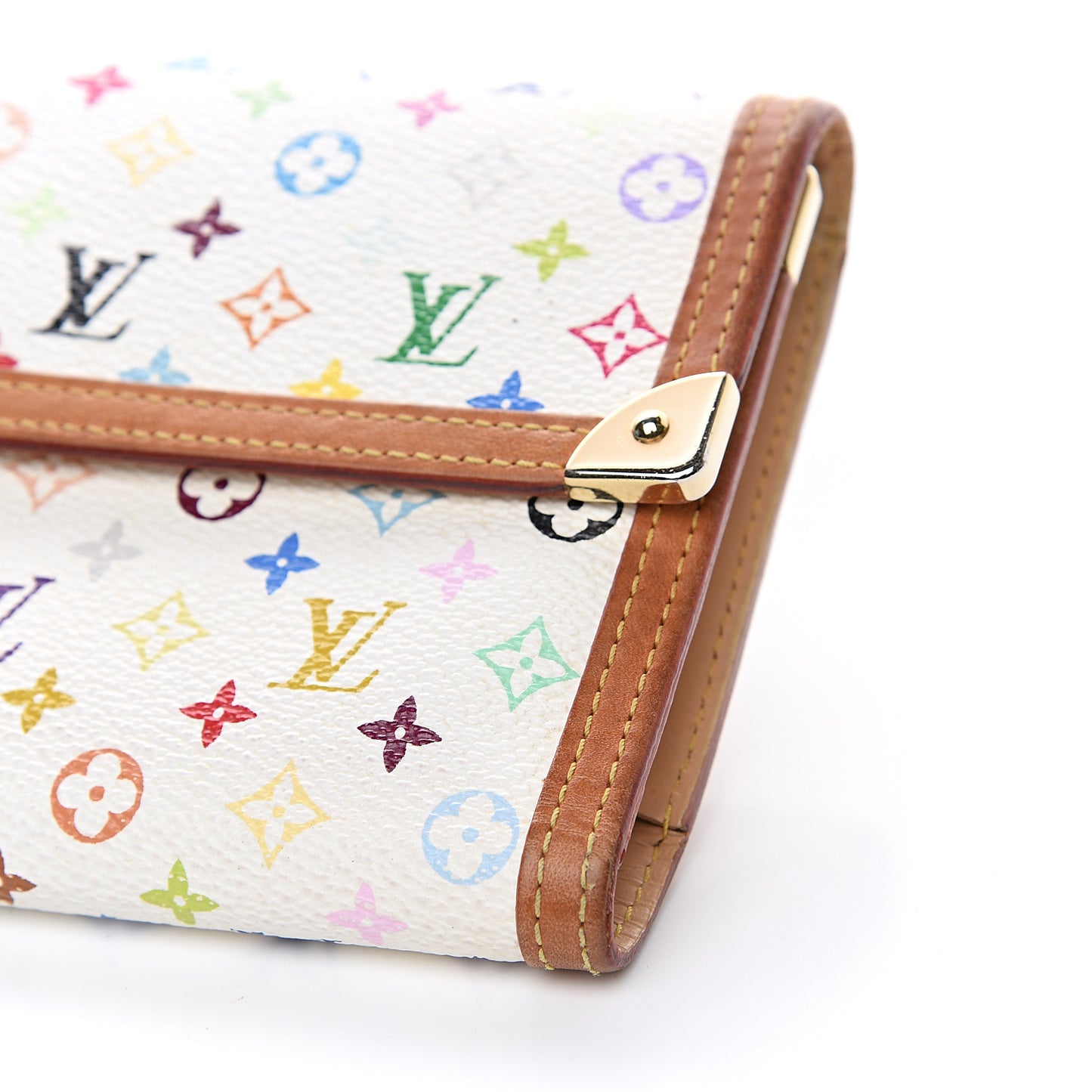 Monogram Multicolor Porte Tresor International Wallet White