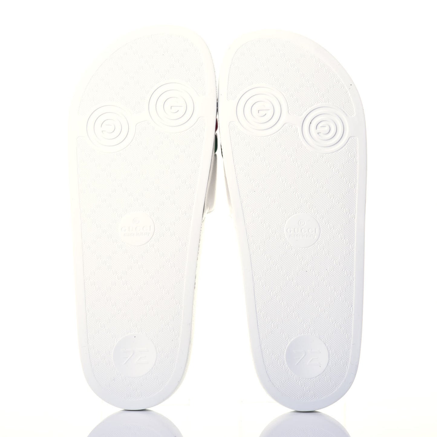 Nappa Original Gucci Mens Slide Sandals 8 Great White