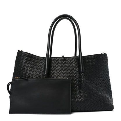 Bottega Veneta Calfskin Intrecciato Large Pinacoteca Reversible Tote Black 3 of 10