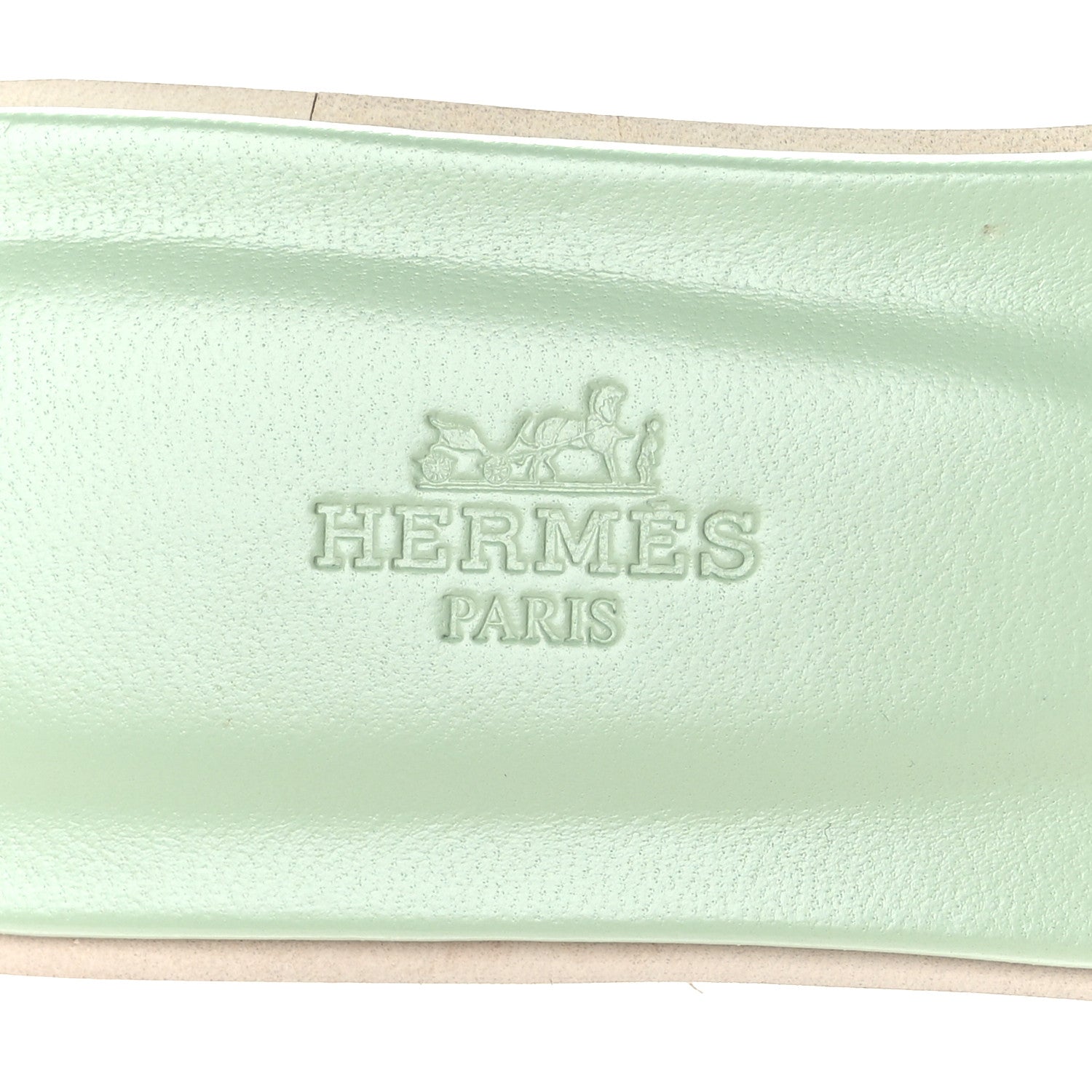 Hermes Epsom Oran Sandals 38 Vert Jade 8 of 9