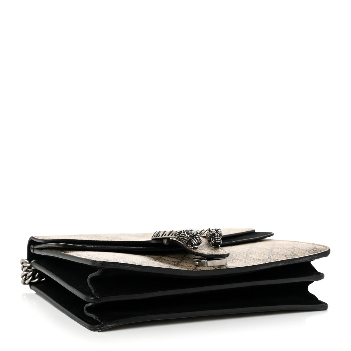 GG Supreme Monogram Small Dionysus Shoulder Bag Black
