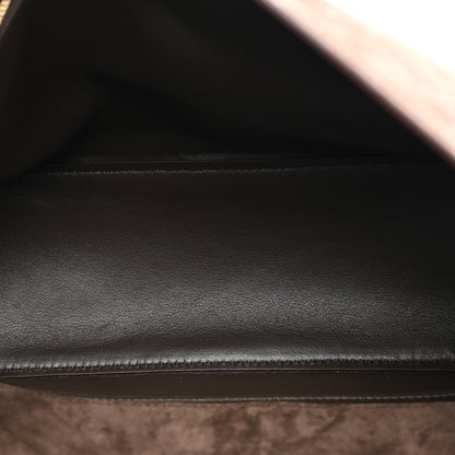 Chanel Suede Calfskin Small Souplissimo Maxi Flap Dark Brown 5 of 11