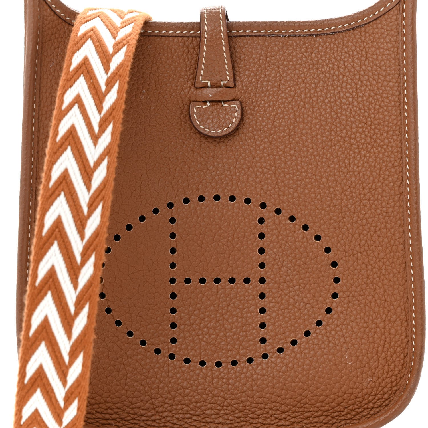 Hermes Taurillon Maurice Amazone Evelyne TPM Gold White 8 of 13