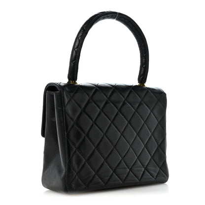 Chanel Lambskin Quilted Mini Kelly Flap Bag Black 3 of 14