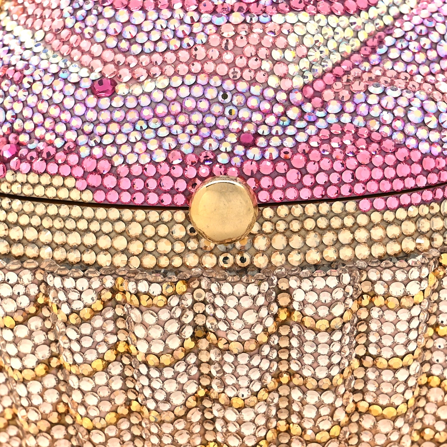 Judith Leiber Crystal Cupcake Minaudiere Clutch Gold Multicolor 7 of 10