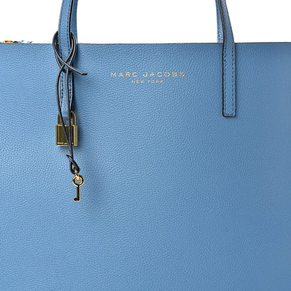 Marc Jacobs Grained Calfskin Grind Shopper Tote Mali Blue 7 of 10