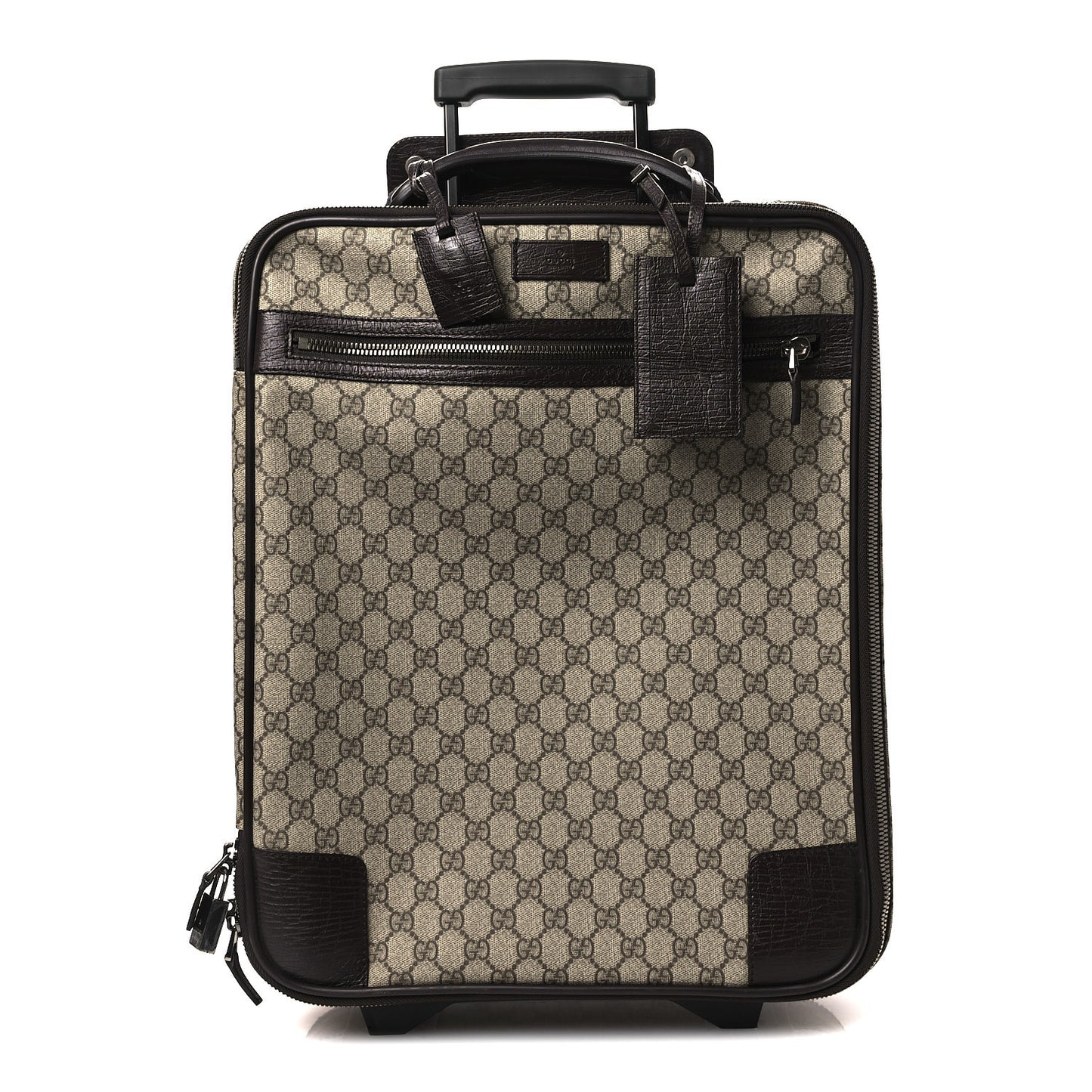 GG Plus Monogram Small Web Trolley Brown
