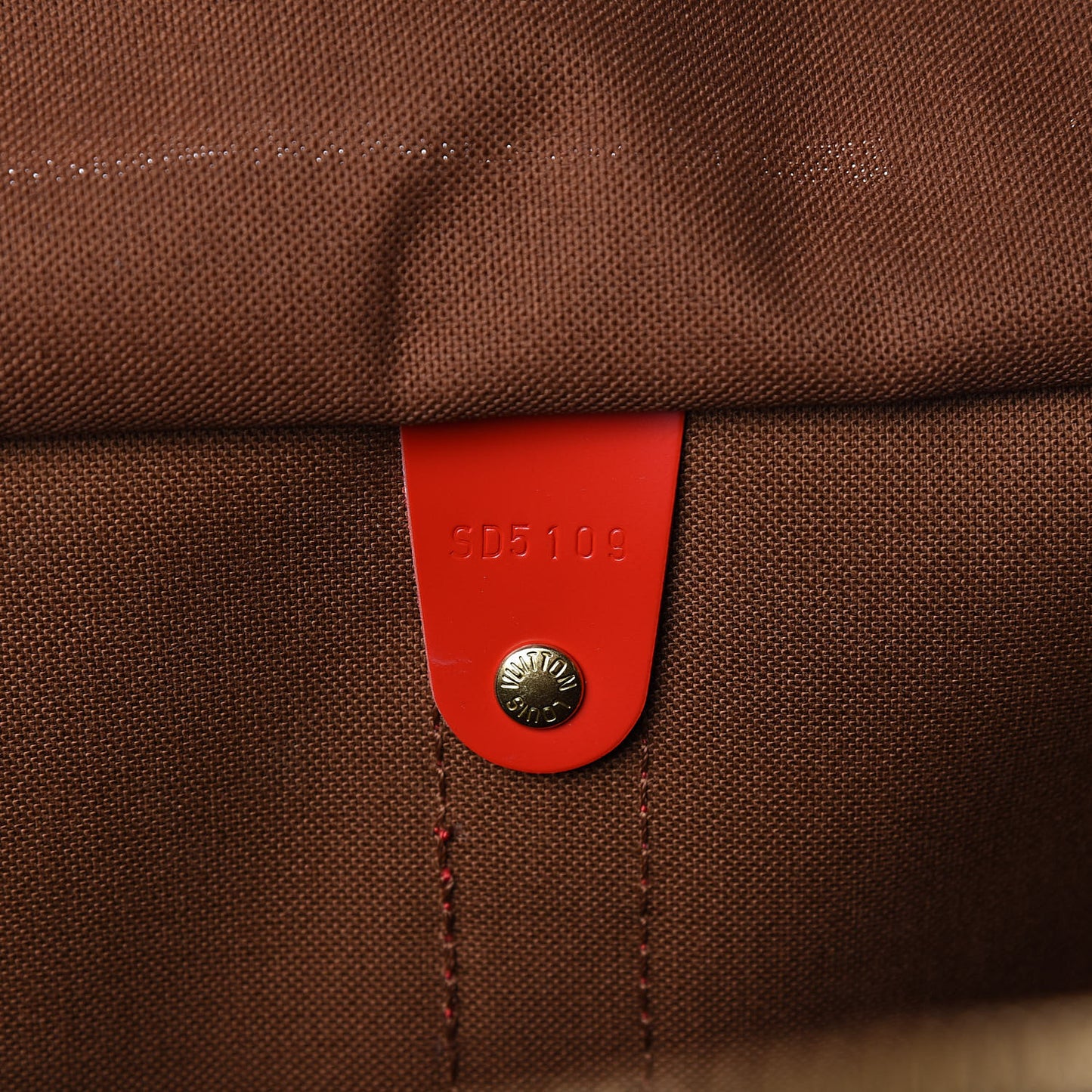 Calfskin Monogram Keepall Bandouliere 50 Coquelicot