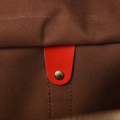 Louis Vuitton Calfskin Monogram Keepall Bandouliere 50 Coquelicot 7 of 10