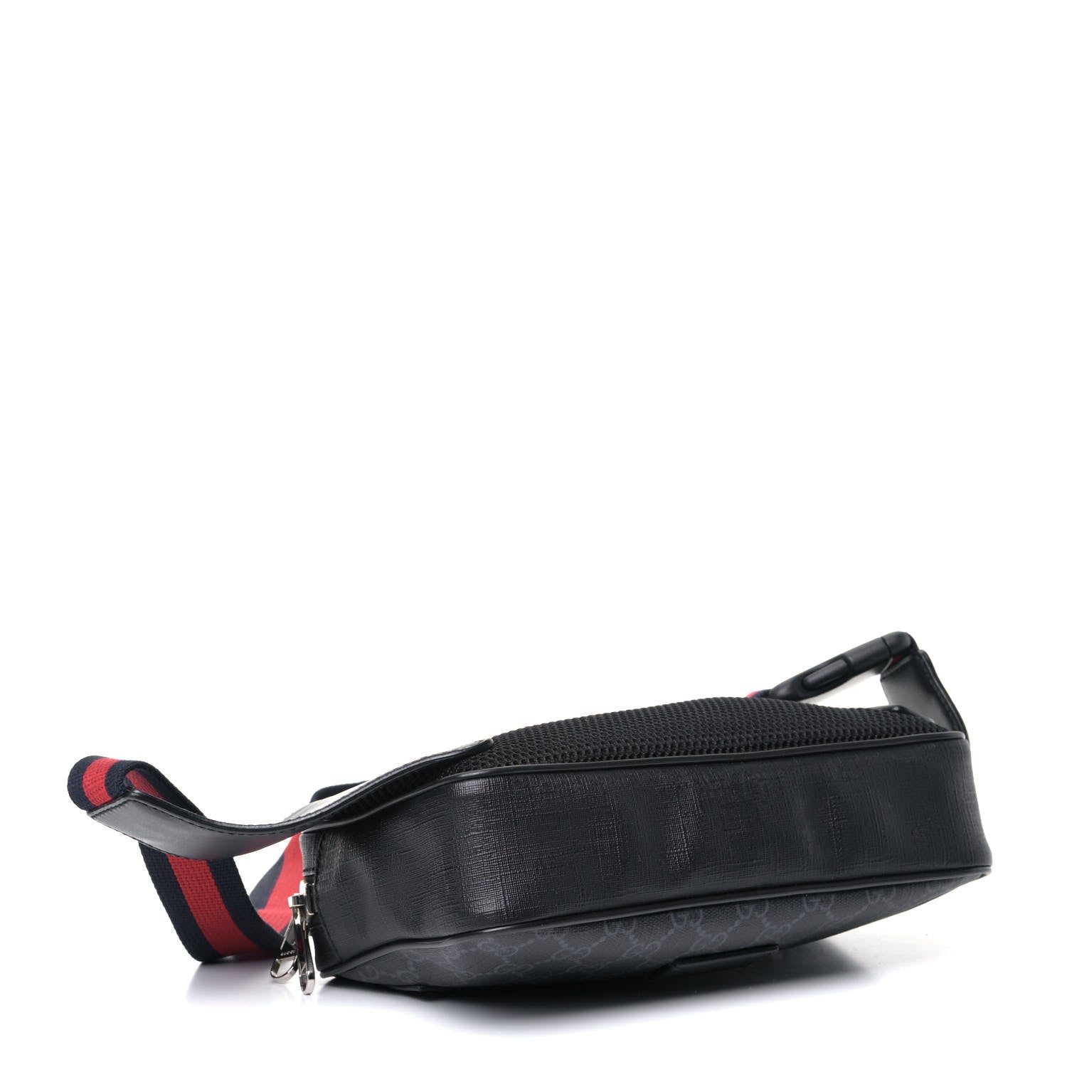 Gucci Soft GG Supreme Monogram Web Belt Bag Black Grey 3 of 5