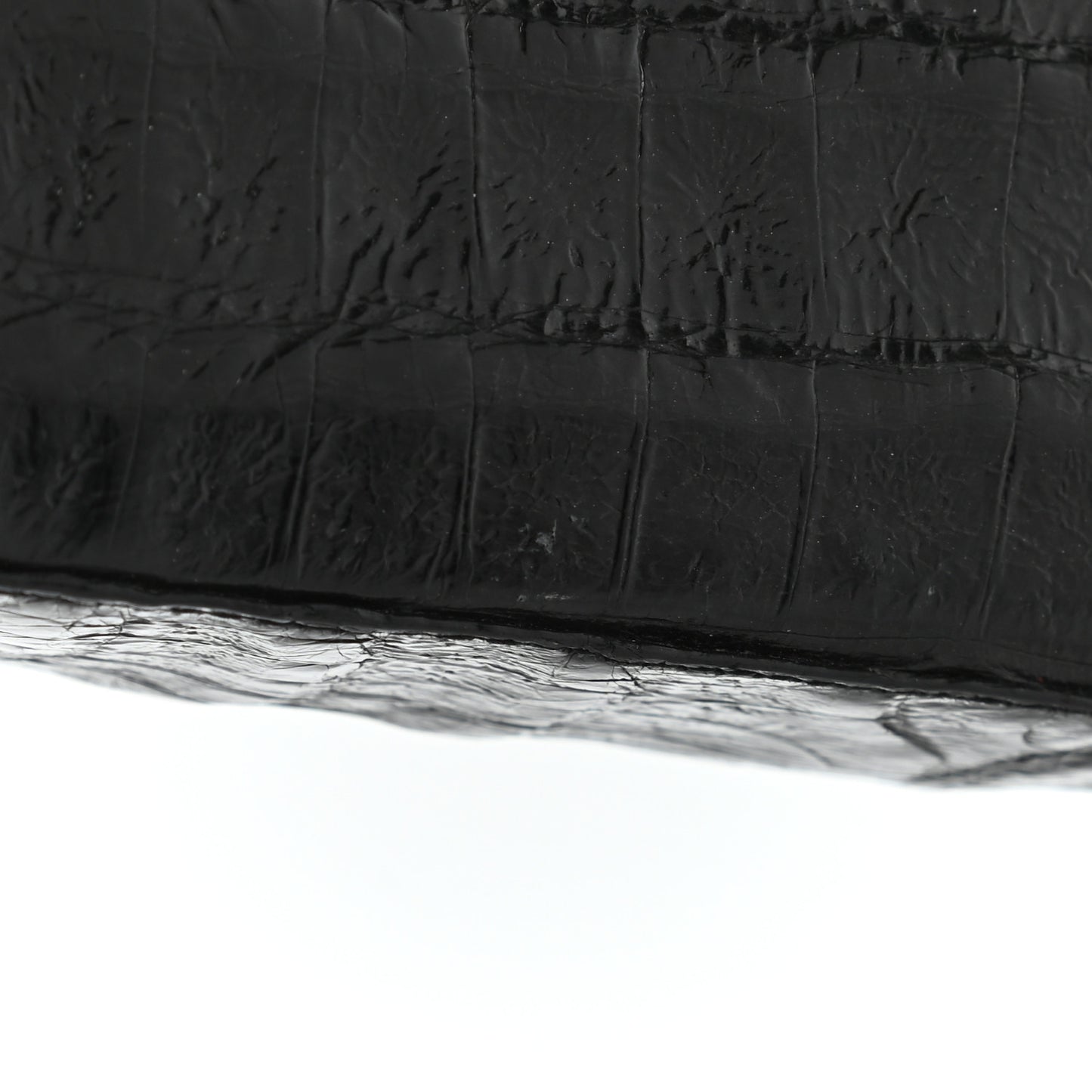Crocodile Bar Clutch Black