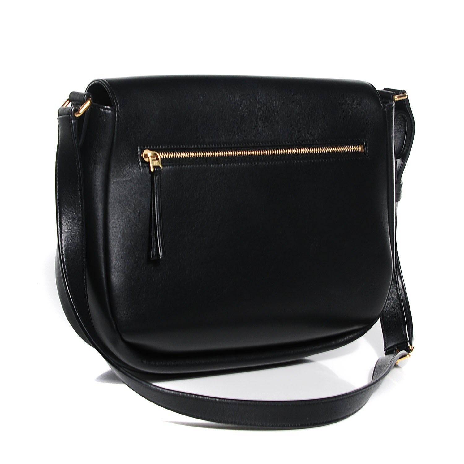 Celine Natural Calfskin Trotteur Messenger Black 3 of 7