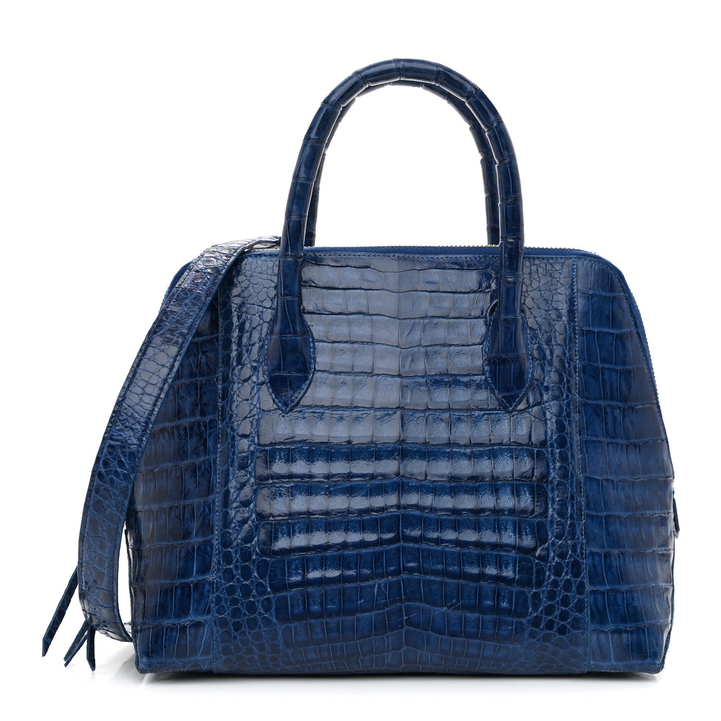 Crocodile Tote Electric Blue