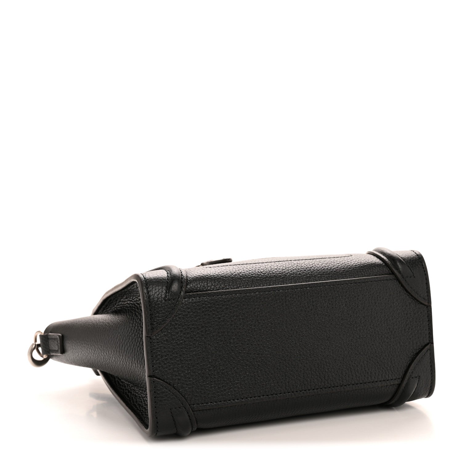 Celine Drummed Calfskin Nano Luggage Black 4 of 11