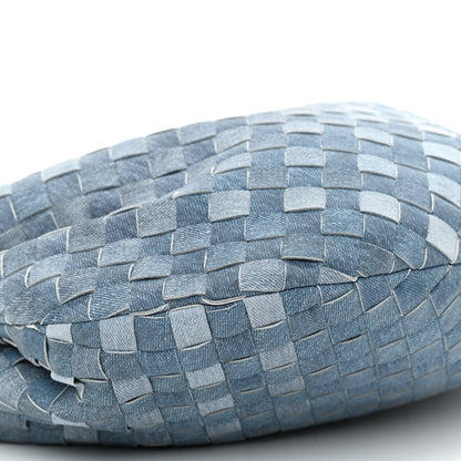 Bottega Veneta Nappa Denim Effect Intrecciato Teen Jodie Hobo Denim 6 of 7