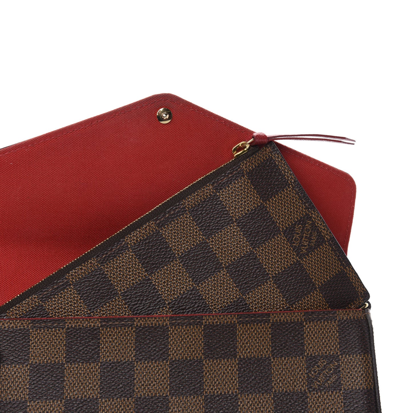 Damier Ebene Pochette Felicie Chain Wallet