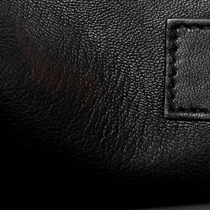 Saint Laurent Calfskin Crocodile Embossed Large Classic Monogram Kate Satchel Black 12 of 16