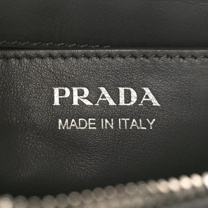 Prada Soft Calfskin Diagramme Crossbody Bag Mercurio 6 of 9