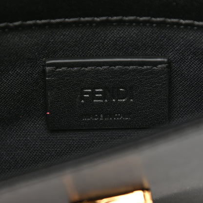 Fendi Vitello Liberty Fun Fair Metal Studded Tube Wallet on Chain Black Multicolor 5 of 10