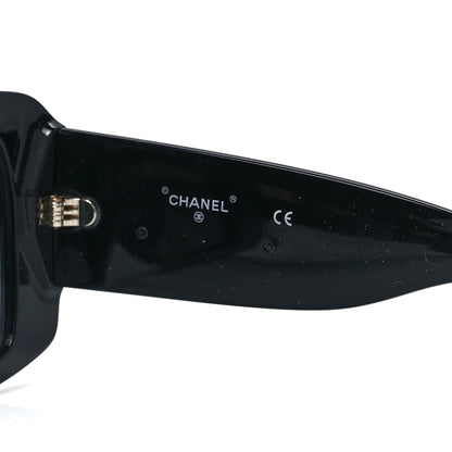 Chanel Acetate CC Logo Square Sunglasses 71472A Black Multicolor 6 of 8
