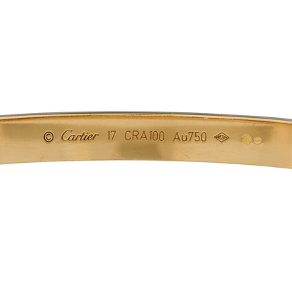 Cartier 18K Yellow Gold LOVE Bracelet 17 4 of 7