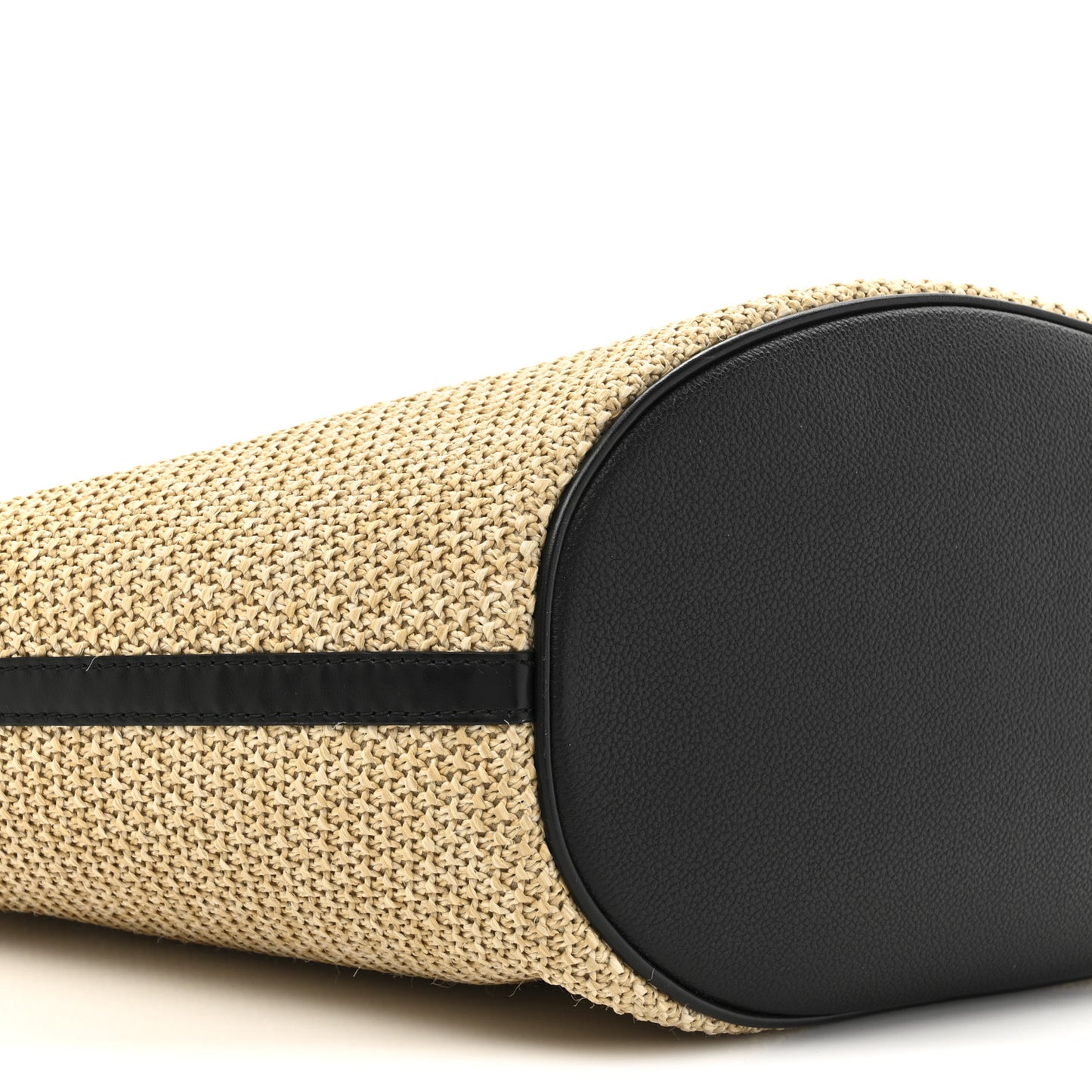 Raffia Saint Jacques Tote Black