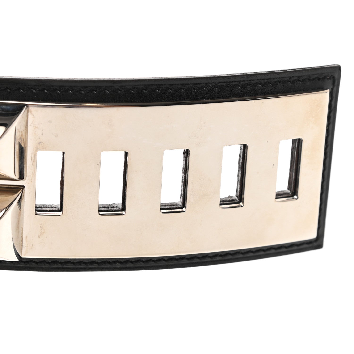 Hermes Box Collier De Chien CDC Belt 85 Black 4 of 5