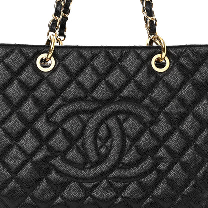 Chanel Caviar Quilted Grand Shopping Tote GST Black 8 of 10