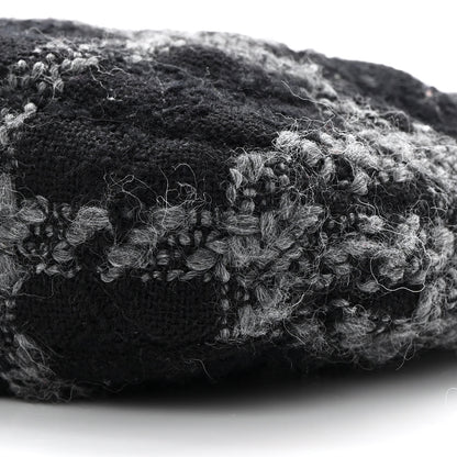 Chanel Cashmere Tweed Quilted CC Links Hobo Black Grey 10 of 12
