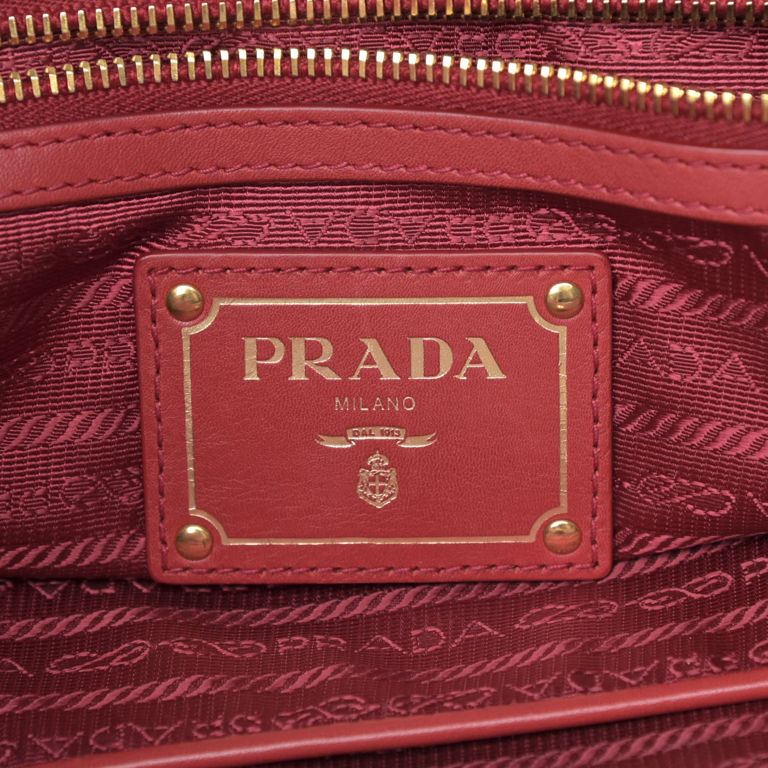 Prada City Calf Large Galleria Double Zip Tote Lacca 8 of 17