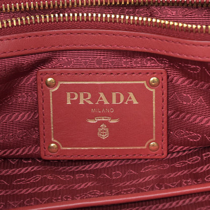 Prada City Calf Large Galleria Double Zip Tote Lacca 8 of 17
